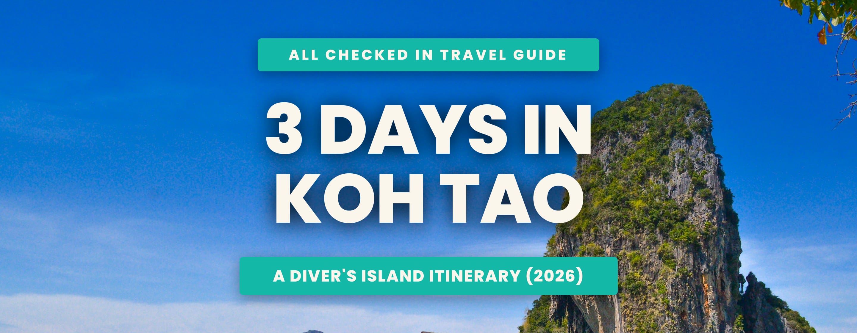 3 Days in Koh Tao: A Diver's Island Itinerary (2026)