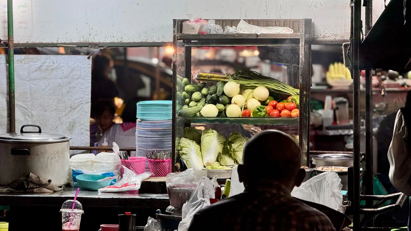 Street food at a Chiang Mai night market