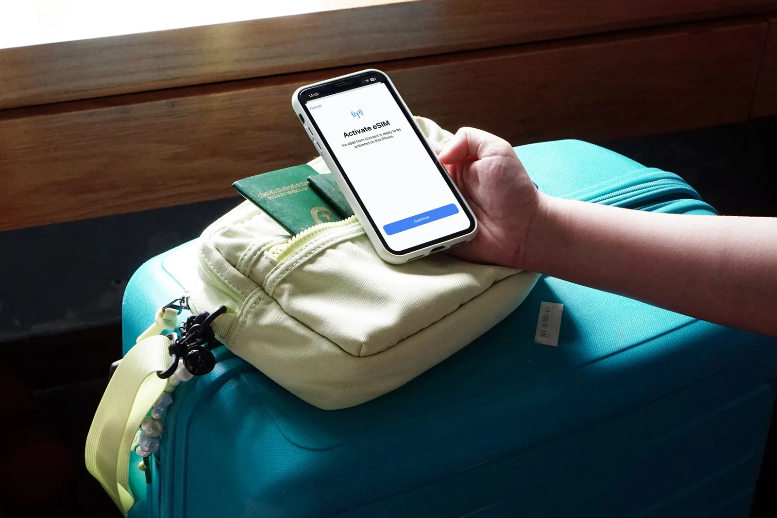 Activating an eSIM on a smartphone